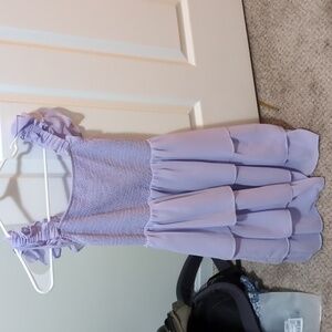 Purple Ruffle Dress